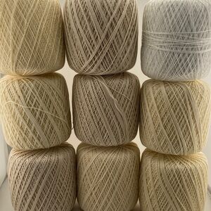 18 Spools Crochet Thread Various Shades Bundle #3